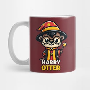 Magical Otter Wizard - Enchanting Fantasy Creature Tee Mug